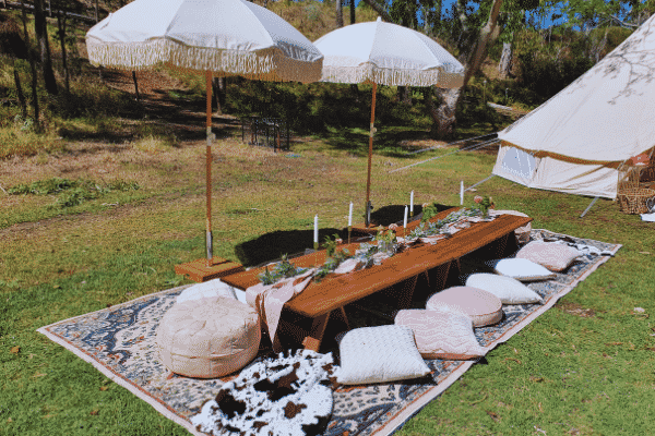 boho picnic table